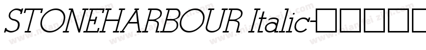 STONEHARBOUR Italic字体转换